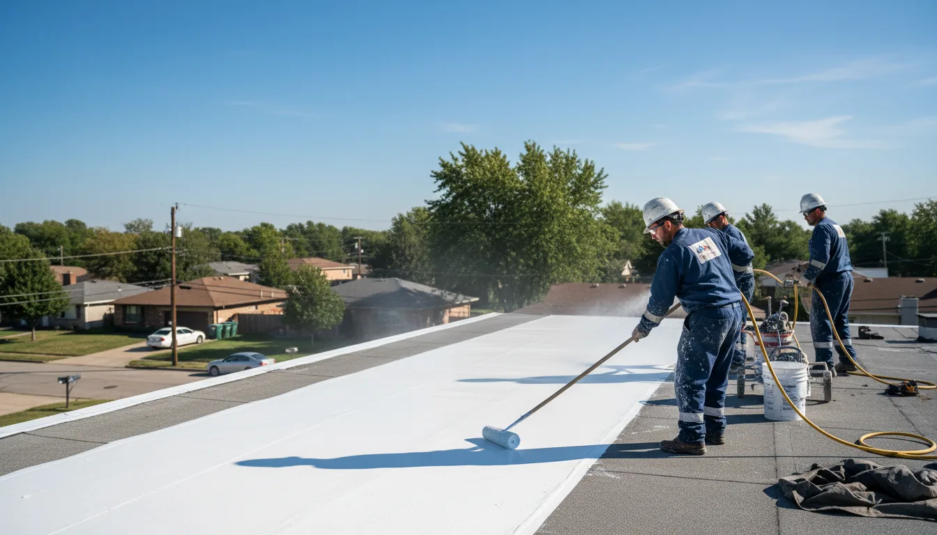 Commercial roof coating in Starford, PA near me